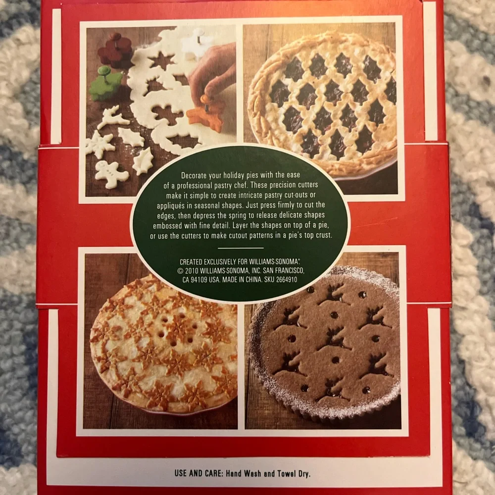 NWT WILLIAMS-SONOMA Holiday Pie Crust Cutters